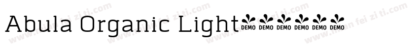 Abula Organic Light字体转换